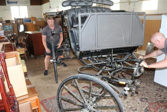 A Hartland Phaeton horse carriage
